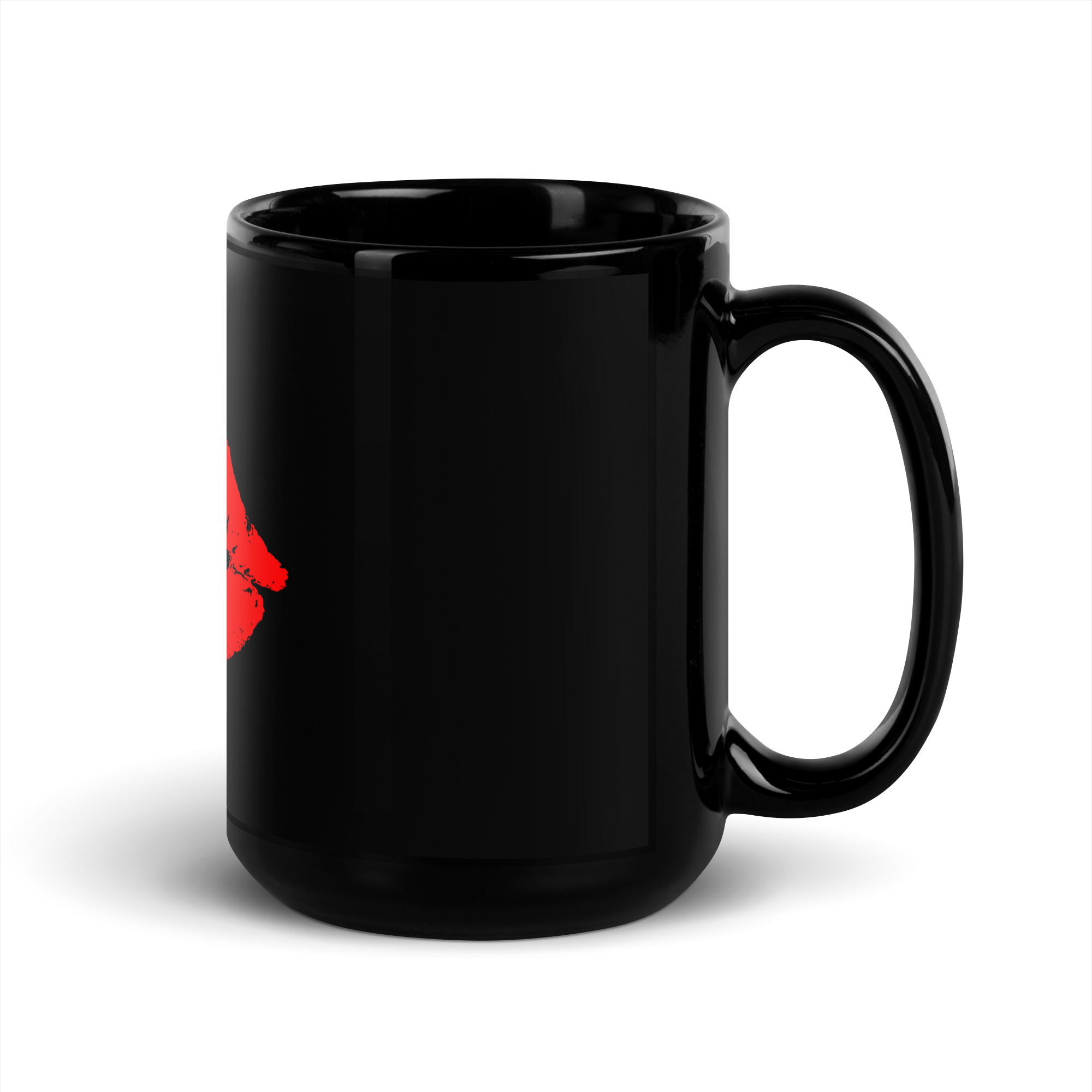 Black Glossy Mug Kiss - Image 5