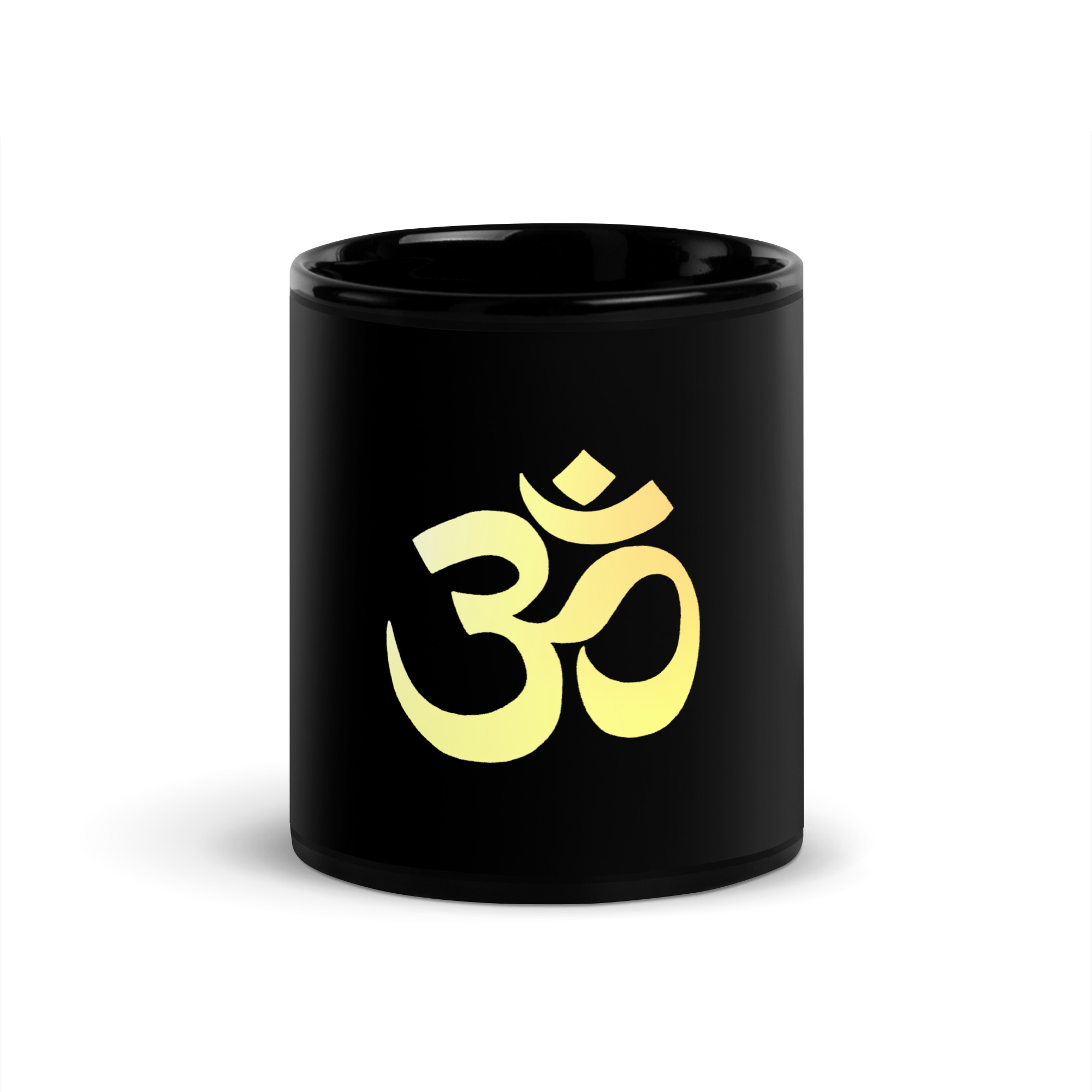 Black Glossy Mug AUM