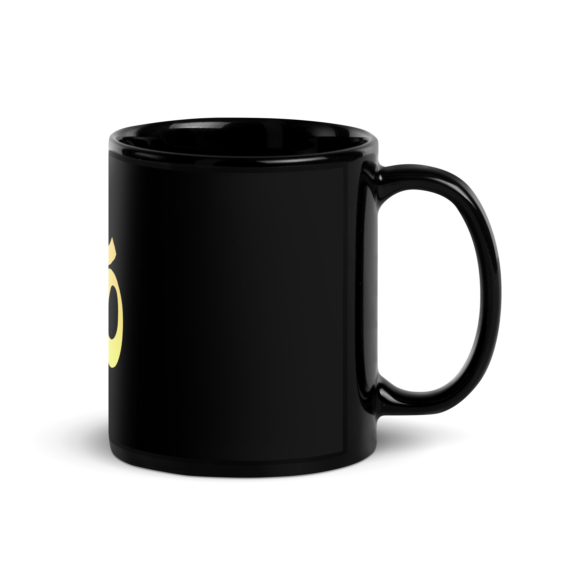 Black Glossy Mug AUM - Image 3